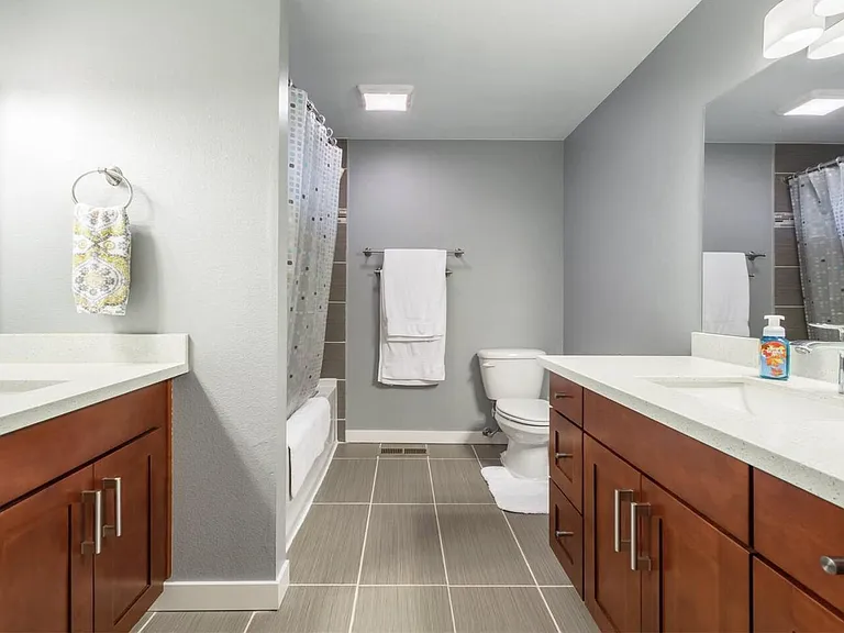 Master bath, dual sinks