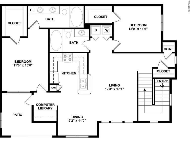 Two bedroom apartment in Round Rock, Texas. Two bedroom apartment in Round Rock, Texas.