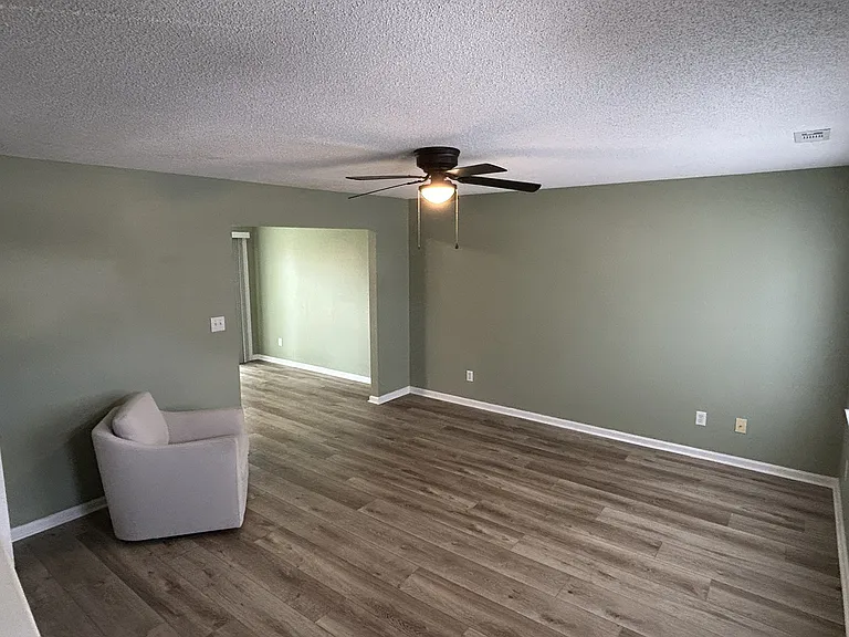 Unfurnished image of entry living room.