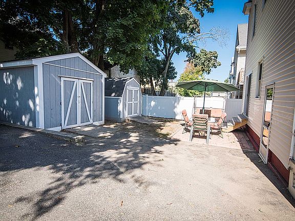 A patio with privacy