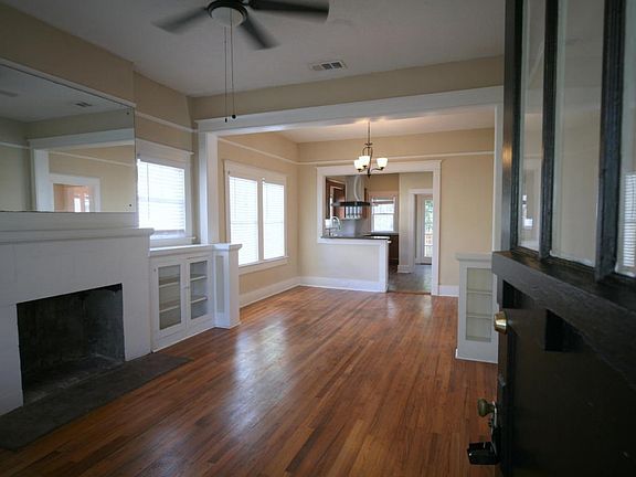 Living Room with Open Door
