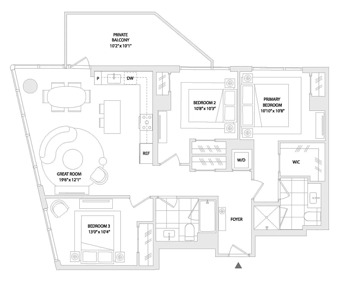 Floor plan 3 BED C2