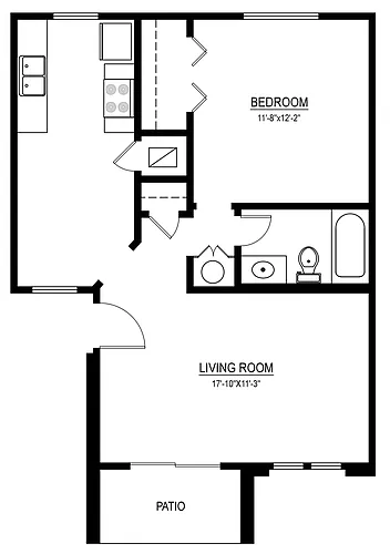 Floor plan 1 Bedroom