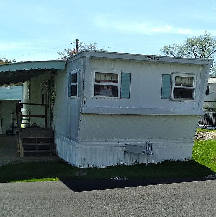 Front of mobile home