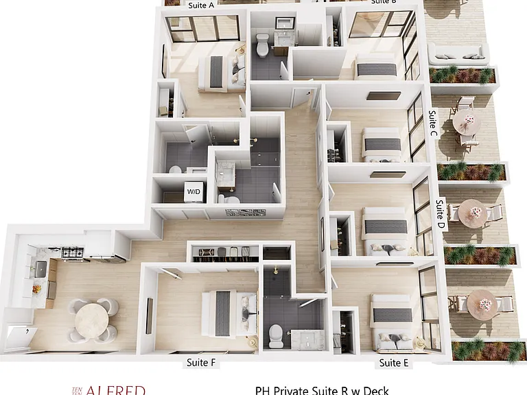 PH Private Suite R w Deck PH Private Suite R w Deck