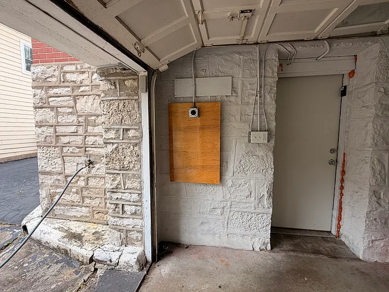 Garage with EV charging station