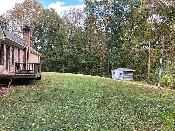 Back yard with shop