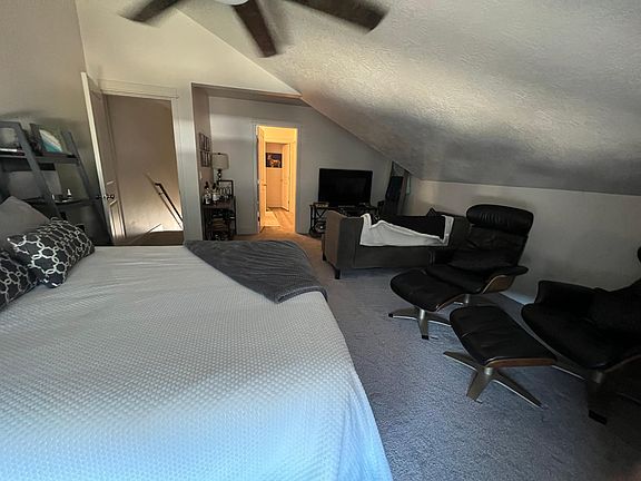 Master bedroom on 3rd floor with private bathroom.