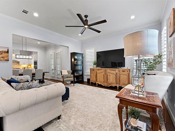 Fresh neutral paint and an open floor plan.