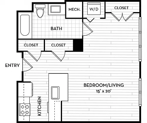 Floor plan 549 Sq Ft