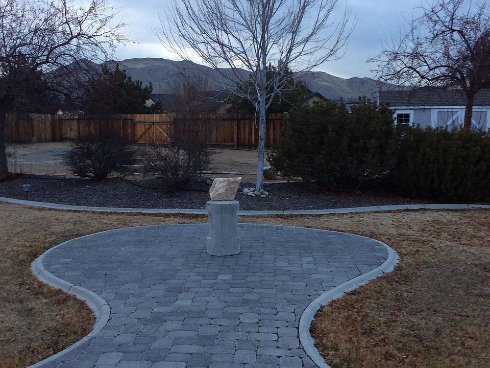 Landscaped backyard