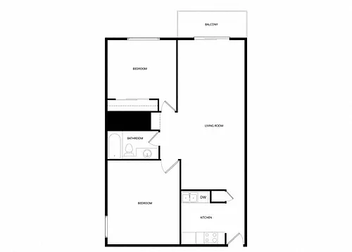 Floor plan Two Bedroom