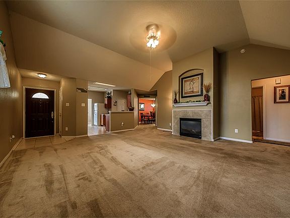Living Room with beautiful fireplace