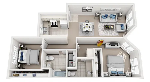 Floor plan Model D
