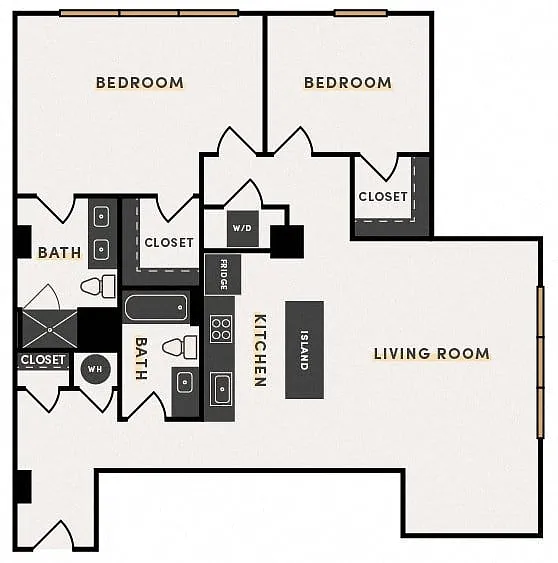 Floor plan 2 Bed F