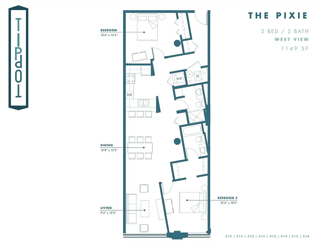 Floor plan The Pixie