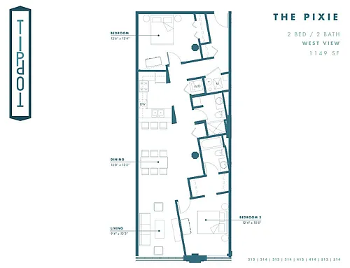 Floor plan The Pixie