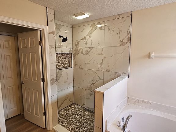 brand new master shower