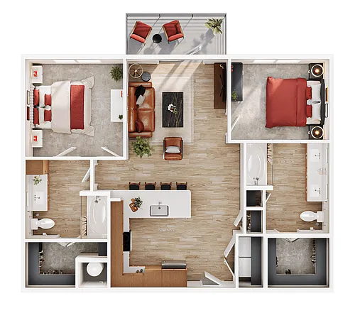 Floor plan B1-A-1