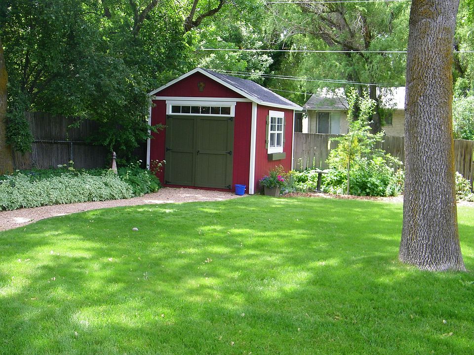 backyard with shed