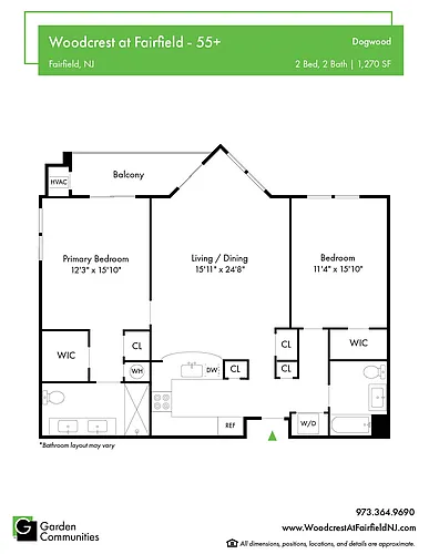 Floor plan $2.58/sq.ft. - Dogwood