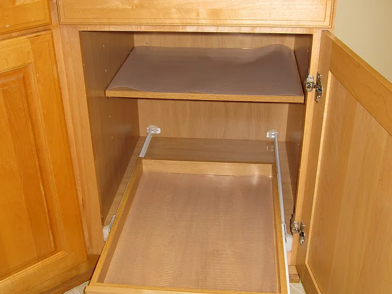 Pull out shelves