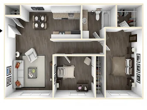 Floor plan CG Classic 2x1