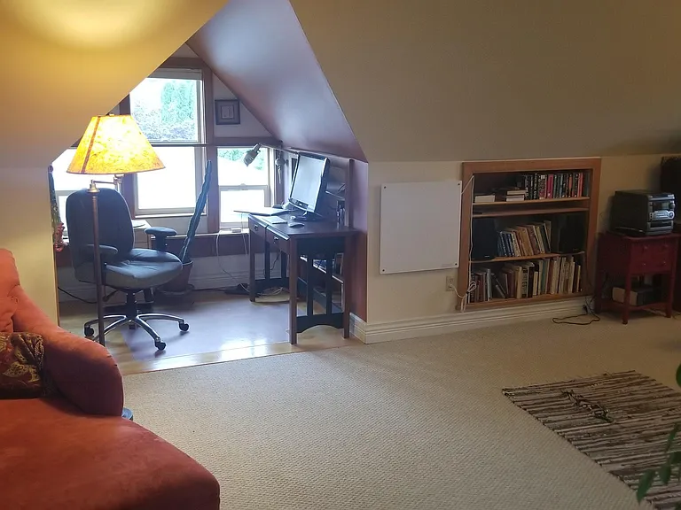 Upstairs office area