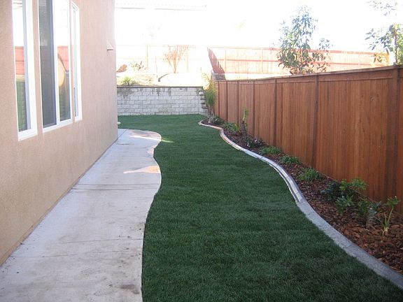 New wall and Landscaping