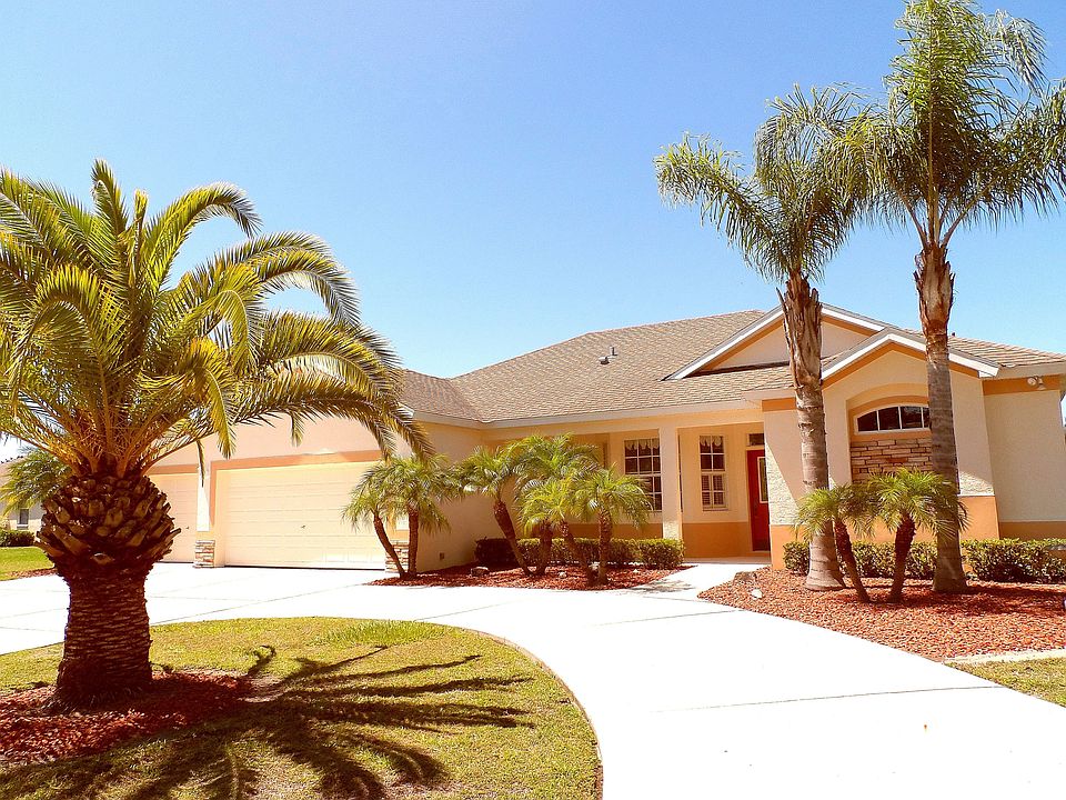 House & Circular Driveway...