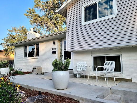 Extra wide patio for entertaining