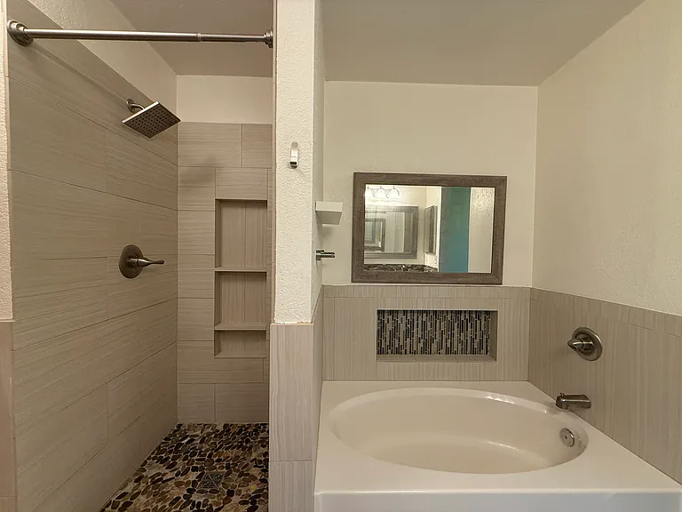 Shower and soaking tub