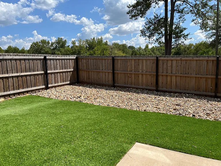 Privacy Fenced Back Yard