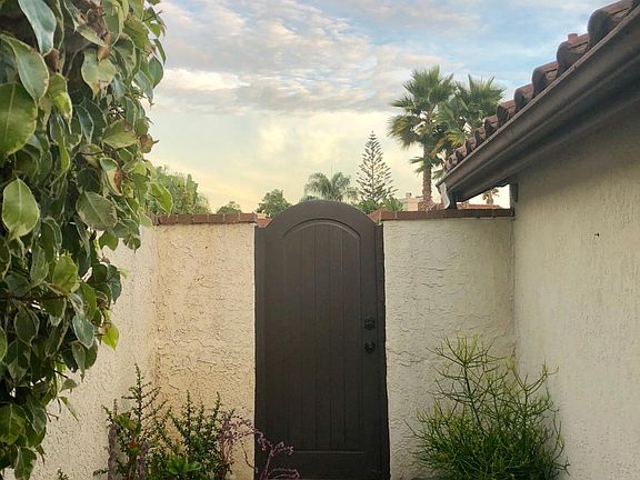 View of front entry door from inside.