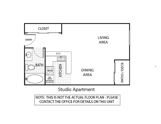 Floor plan Studio