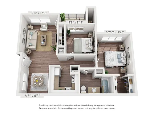 Floor plan 2X1 B