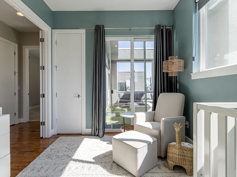 3rd Level Bedroom with attached Patio