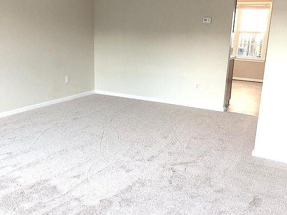 Living with new carpet-view from front entrance