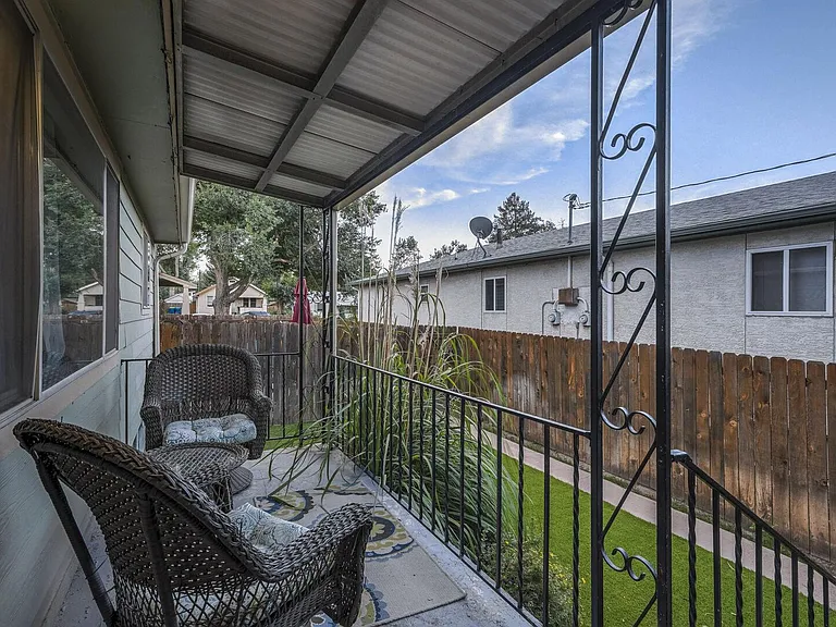 Enjoy your morning coffee on the covered front porch