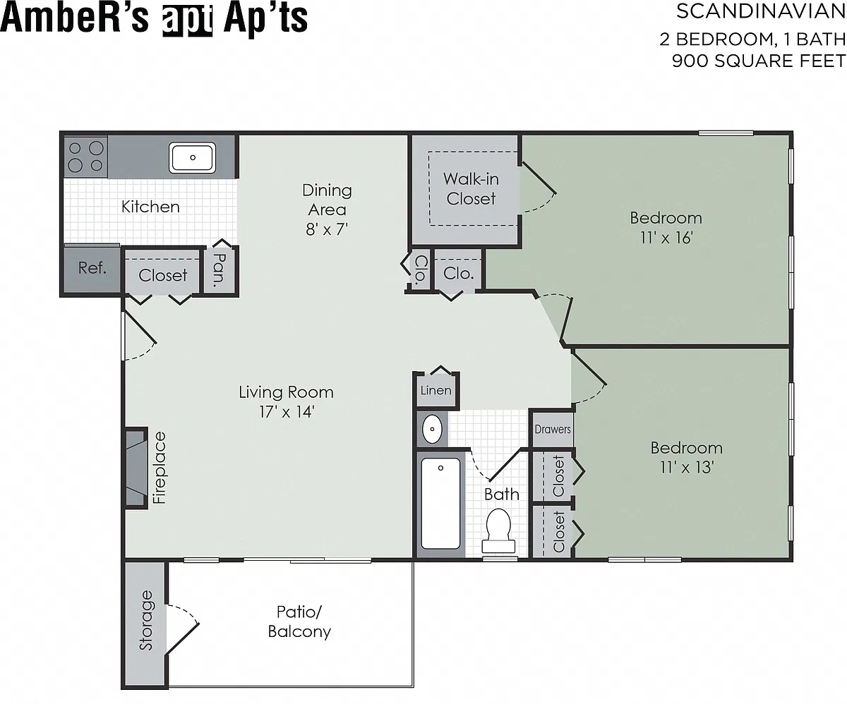 Floor plan Scandinavian 2- Forest Lodge