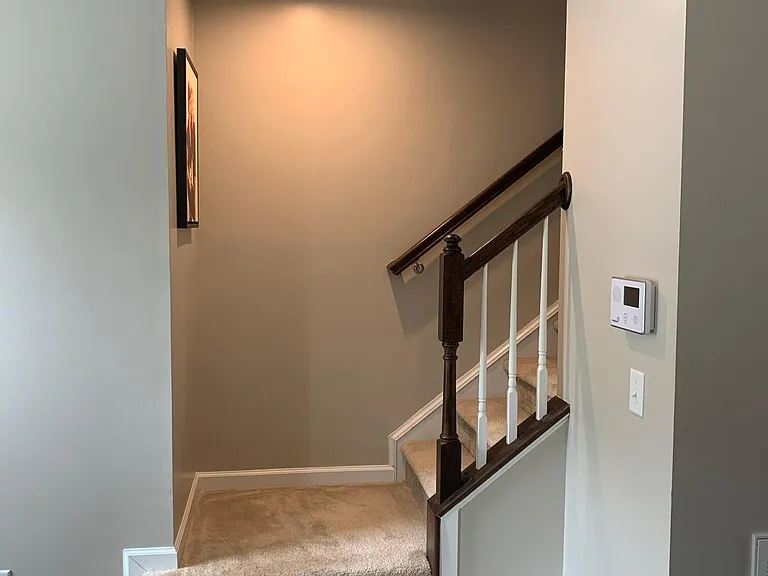 Stairwell from main level to third level