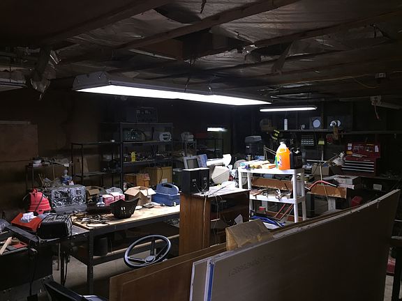 Double wide workshop area