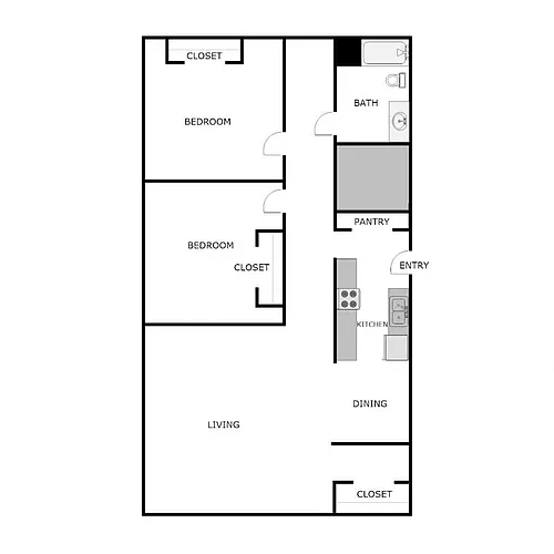 Floor plan 2 Bedroom