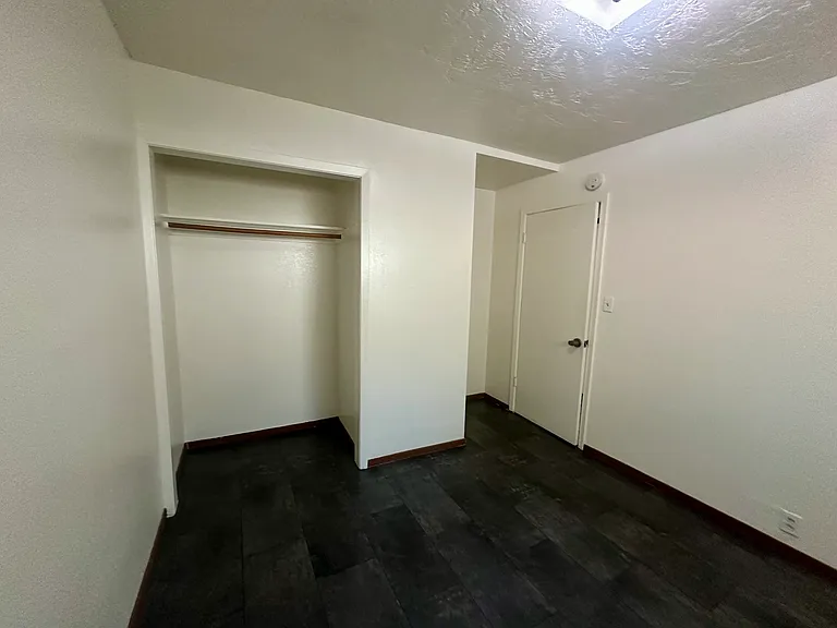 Bedroom closet, new flooring