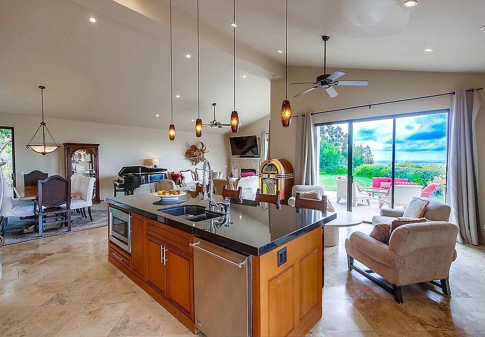 Open floor plan kitchen