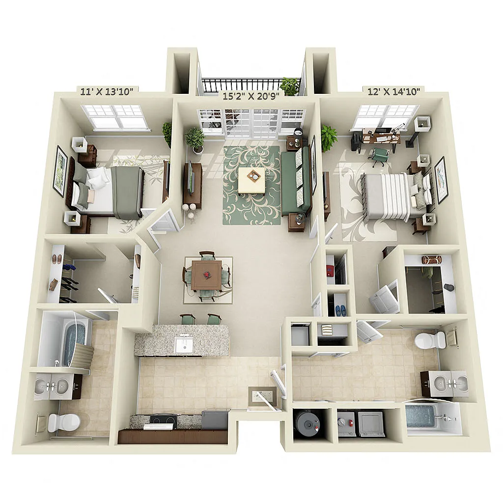 Floor plan B2J