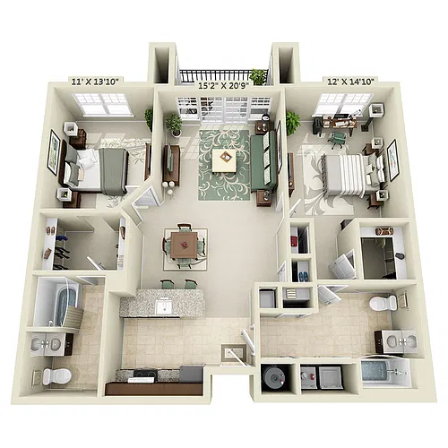 Floor plan B2J