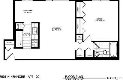 5th image of 6001 N Kenmore Ave APT 309