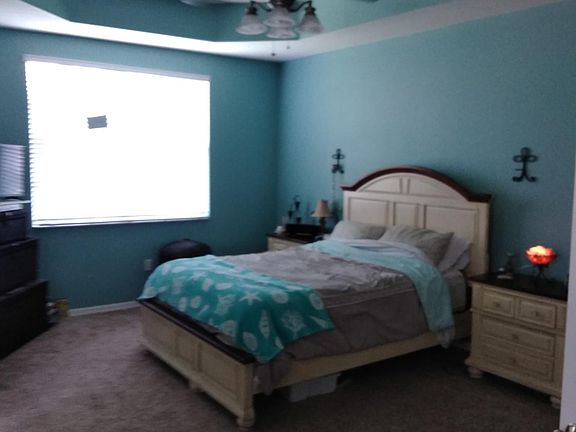 Large master bedroom with huge walk in closet