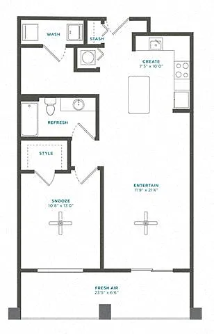Floor plan 1B